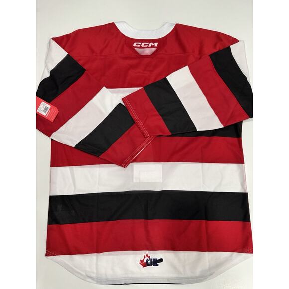 NWT!-CCM OHL Ottawa 67‘s Authentic Jersey Size 54 Red & White - Picture 2 of 9